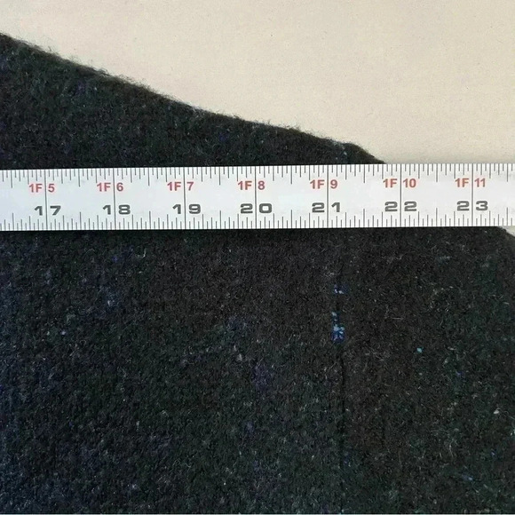 SHEIN Oversized Sweater Crewneck Pullover Flame Print Black Blue Size Small - Picture 9 of 16